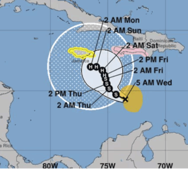 Gobierno suspende trabajo y docencia para este viernes por efectos de tormenta Melissa